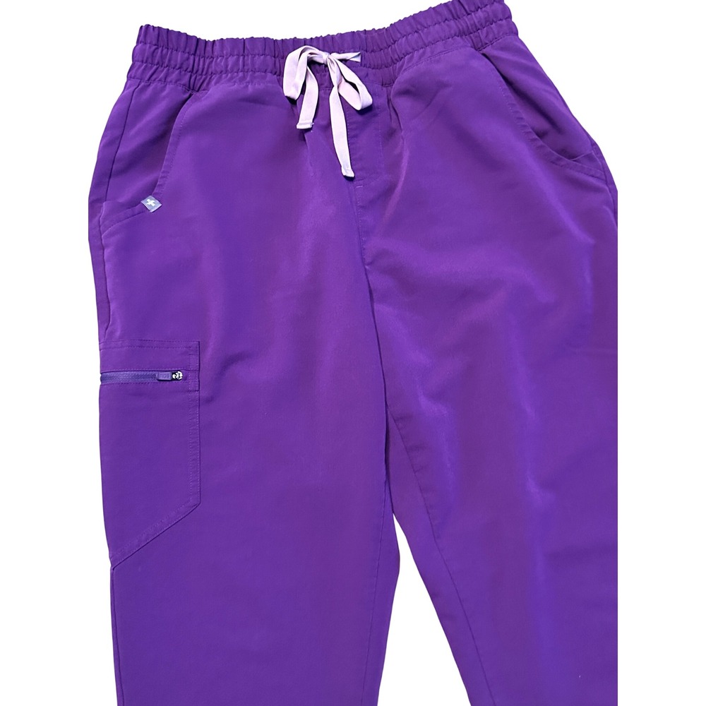Figs Zamora Jogger Scrub Pants MAGIC PURPLE Medium Petite - Picture 2 of 5